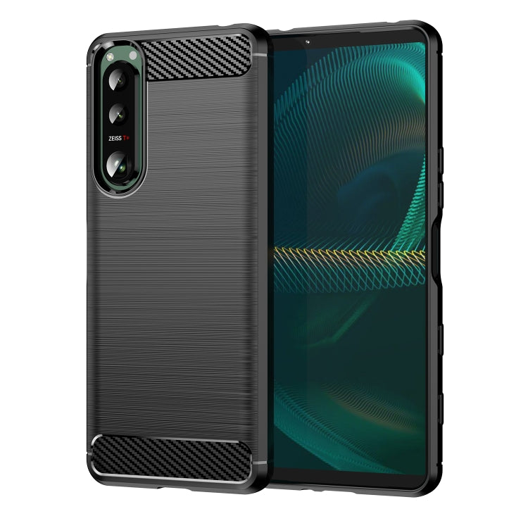 Brushed Texture Carbon Fiber TPU Phone Case