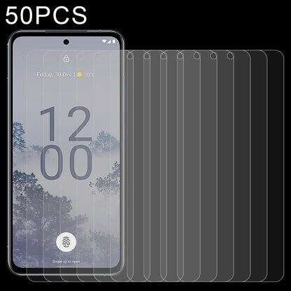 50 PCS 0.26mm 9H 2.5D Tempered Glass Film