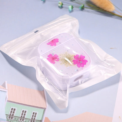 For AirPods 1 / 2 Beautiful Ladies Flowers Pattern Wireless Earphone Protective Case, For AirPods 1 / 2