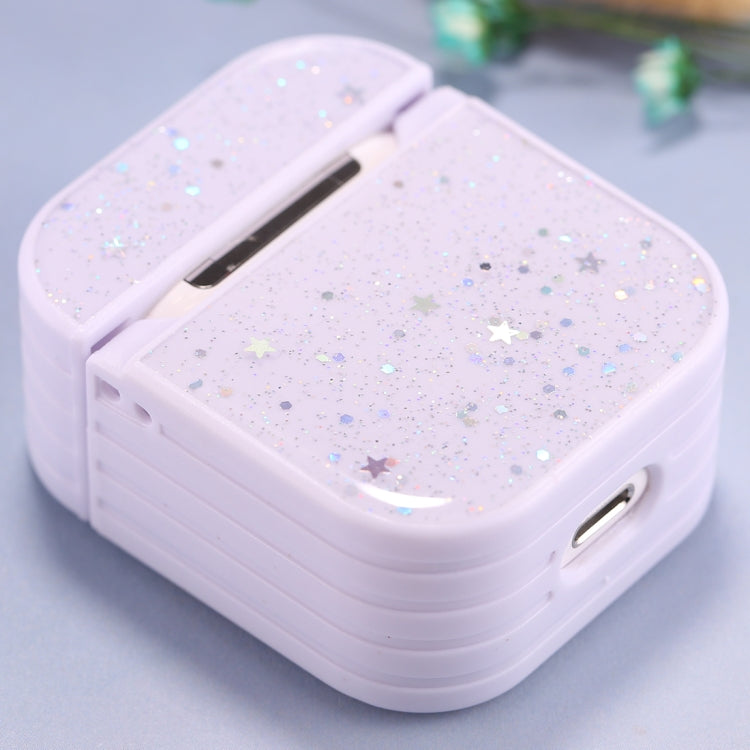 For AirPods 1 / 2 Gypsophila Flowers Pattern Wireless Earphone Protective Case