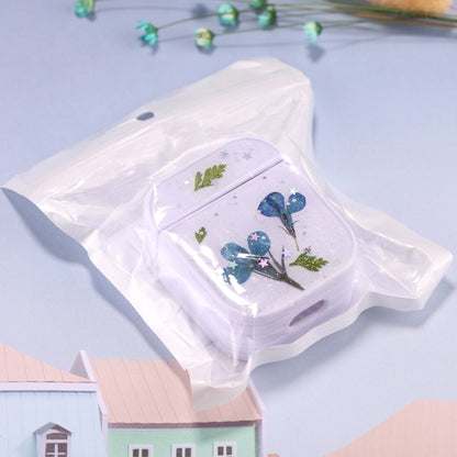 For AirPods 1 / 2 Gypsophila Flowers Pattern Wireless Earphone Protective Case