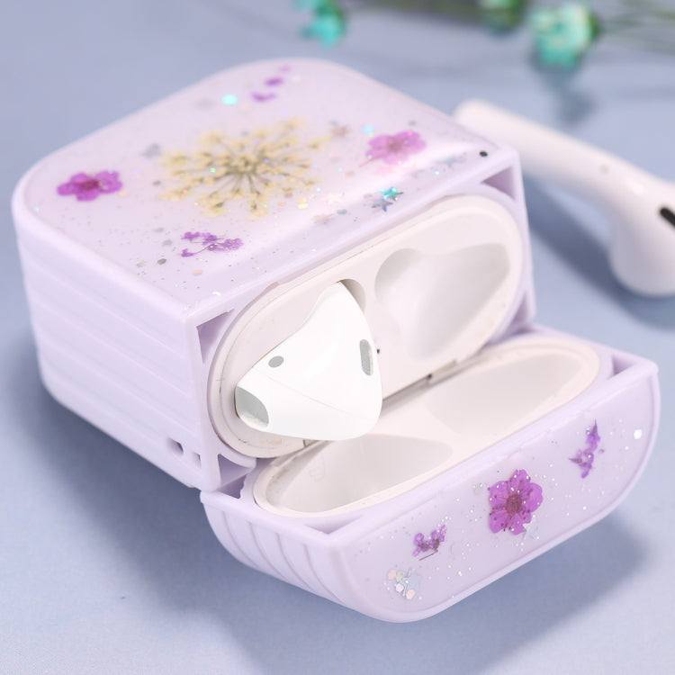 For AirPods 1 / 2 Gypsophila Flowers Pattern Wireless Earphone Protective Case, For AirPods 1 / 2