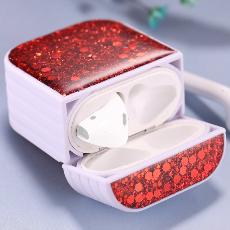 For AirPods 1 / 2 Glitter Sequins Wireless Earphone Protective Case