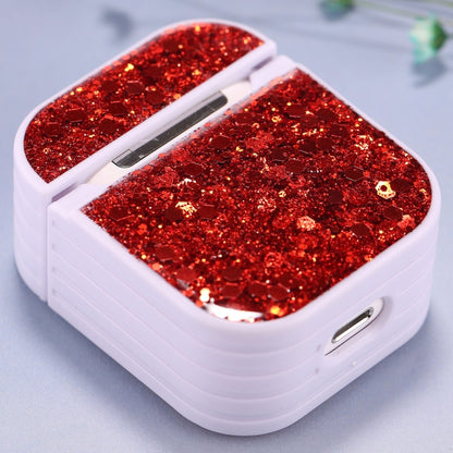 For AirPods 1 / 2 Glitter Sequins Wireless Earphone Protective Case