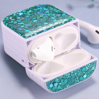 For AirPods 1 / 2 Glitter Sequins Wireless Earphone Protective Case