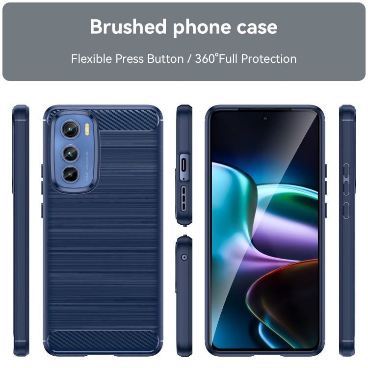 Brushed Texture Carbon Fiber TPU Phone Case