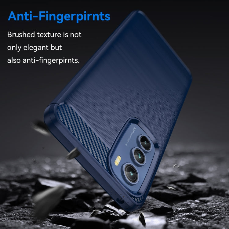 Brushed Texture Carbon Fiber TPU Phone Case