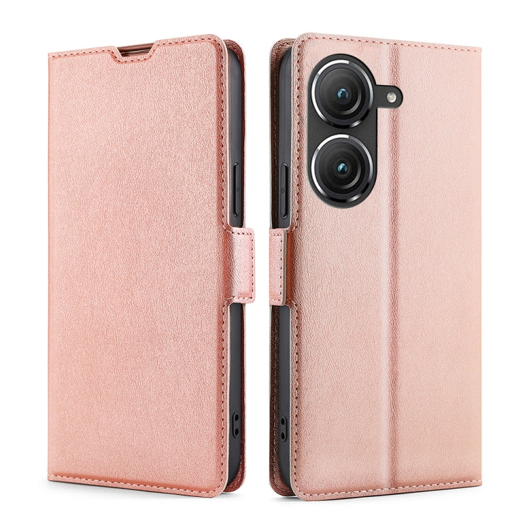 Ultra-thin Voltage Side Buckle Horizontal Flip Leather Phone Case