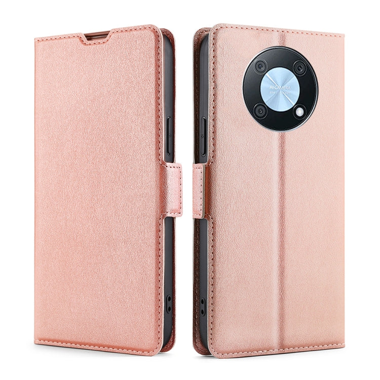 Ultra-thin Voltage Side Buckle Horizontal Flip Leather Phone Case