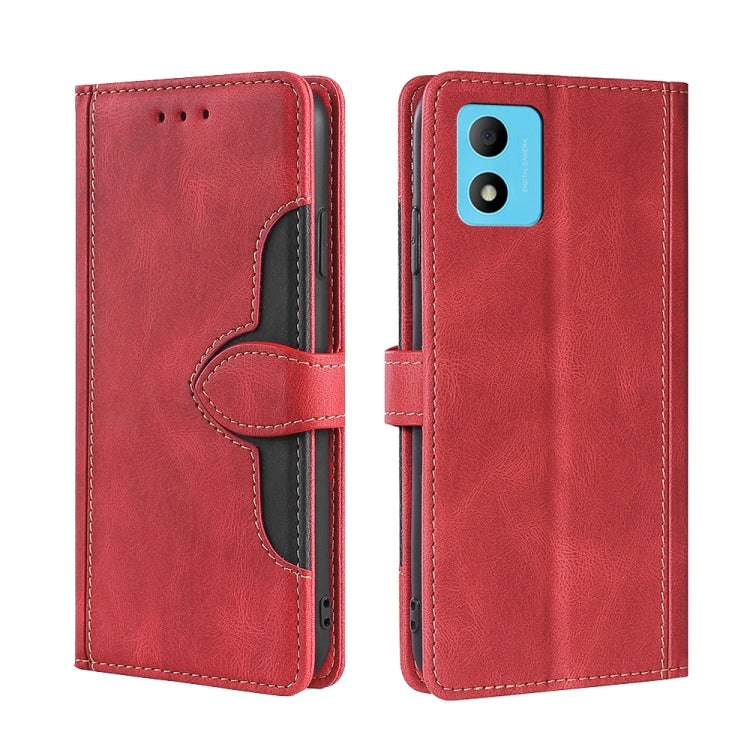Skin Feel Magnetic Buckle Leather Phone Case