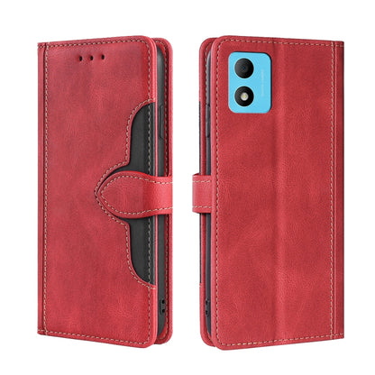 Skin Feel Magnetic Buckle Leather Phone Case