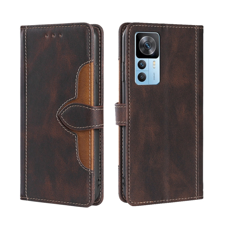 Skin Feel Magnetic Buckle Leather Phone Case