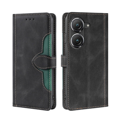 Skin Feel Magnetic Buckle Leather Phone Case