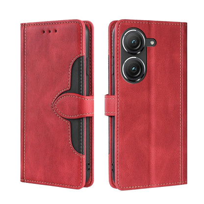 Skin Feel Magnetic Buckle Leather Phone Case