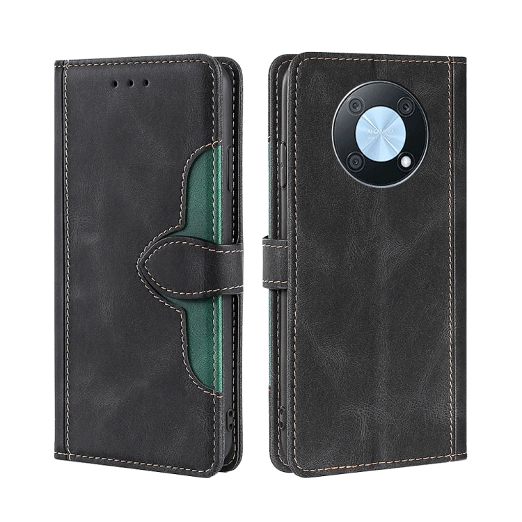 Skin Feel Magnetic Buckle Leather Phone Case