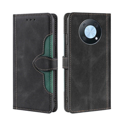 Skin Feel Magnetic Buckle Leather Phone Case