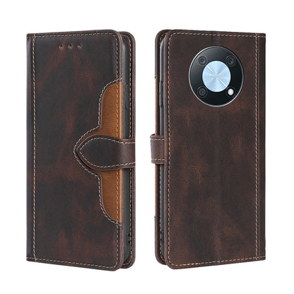 Skin Feel Magnetic Buckle Leather Phone Case