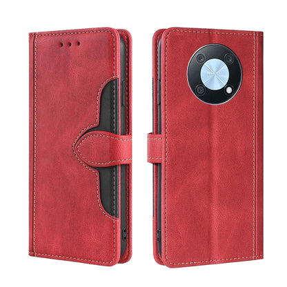 Skin Feel Magnetic Buckle Leather Phone Case