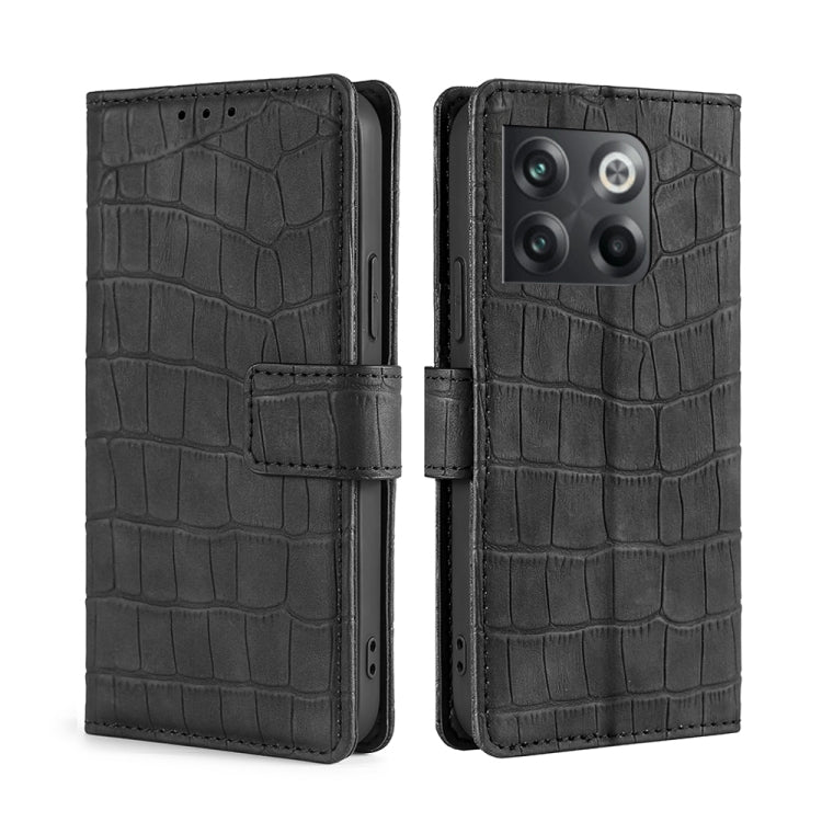 Skin Feel Crocodile Magnetic Clasp Leather Phone Case