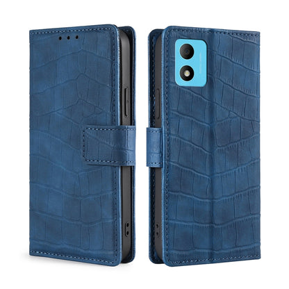 Skin Feel Crocodile Magnetic Clasp Leather Phone Case