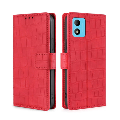 Skin Feel Crocodile Magnetic Clasp Leather Phone Case