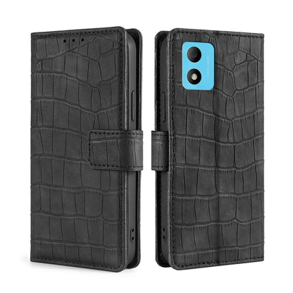 Skin Feel Crocodile Magnetic Clasp Leather Phone Case