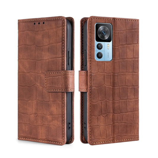 Skin Feel Crocodile Magnetic Clasp Leather Phone Case