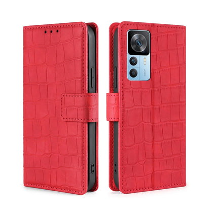Skin Feel Crocodile Magnetic Clasp Leather Phone Case