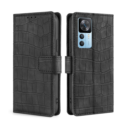 Skin Feel Crocodile Magnetic Clasp Leather Phone Case