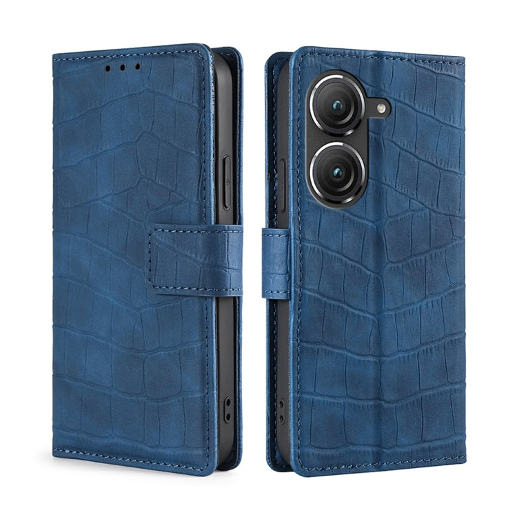 Skin Feel Crocodile Magnetic Clasp Leather Phone Case