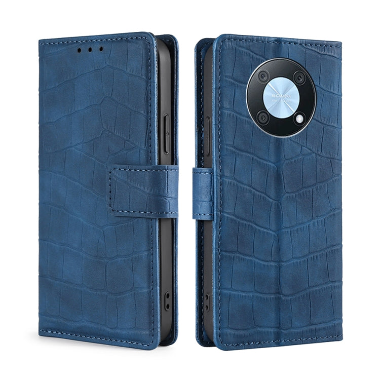 Skin Feel Crocodile Magnetic Clasp Leather Phone Case