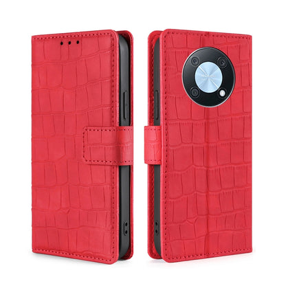 Skin Feel Crocodile Magnetic Clasp Leather Phone Case