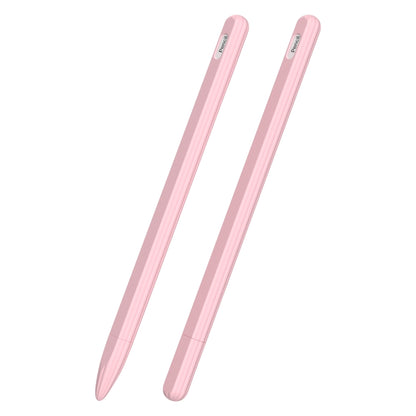 3 in 1 Striped Liquid Silicone Stylus Case with Two Tip Caps