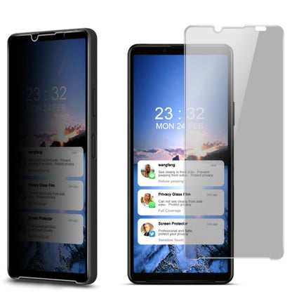 imak HD Anti-spy Tempered Glass Protective Film, For Sony Xperia 1 IV / 1 III, For Sony Xperia 10 IV / 10 III