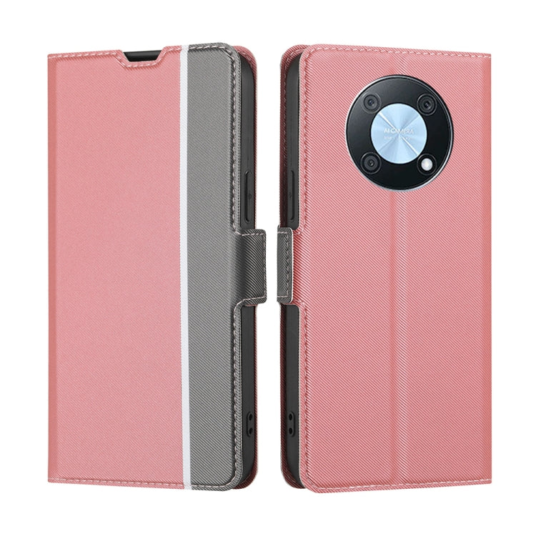 Twill Texture Side Button Leather Phone Case