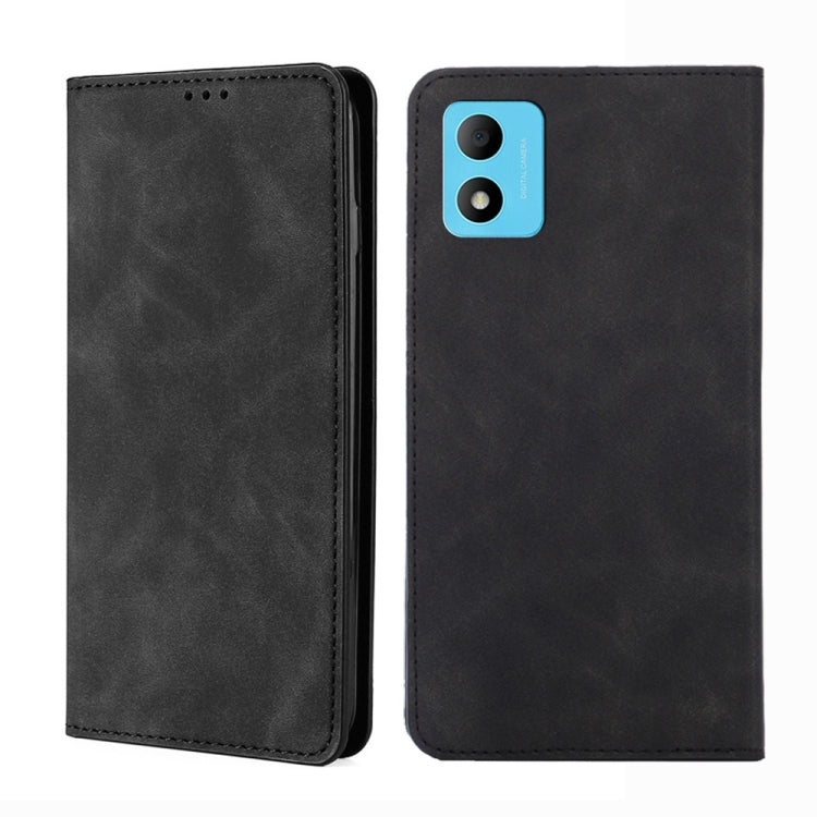 Skin Feel Magnetic Horizontal Flip Leather Phone Case