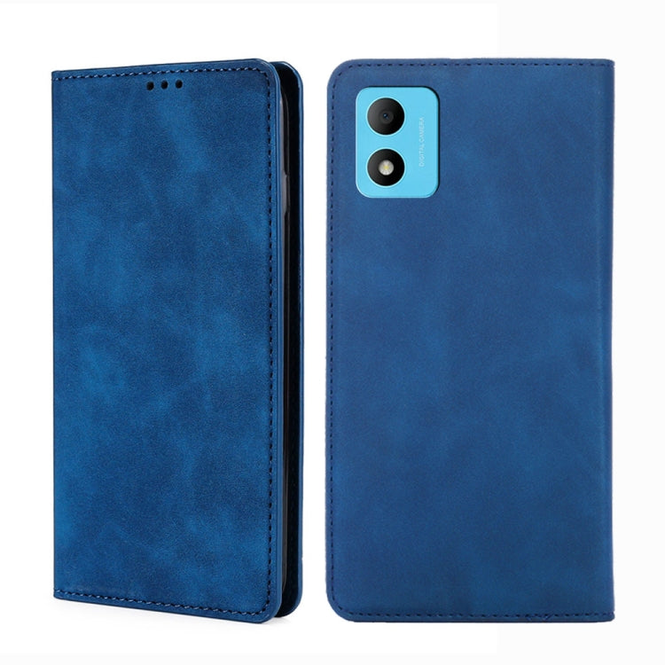 Skin Feel Magnetic Horizontal Flip Leather Phone Case