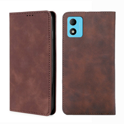 Skin Feel Magnetic Horizontal Flip Leather Phone Case