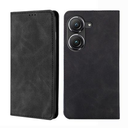 Skin Feel Magnetic Horizontal Flip Leather Phone Case