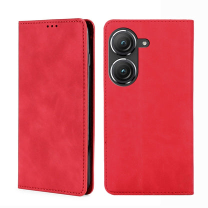 Skin Feel Magnetic Horizontal Flip Leather Phone Case