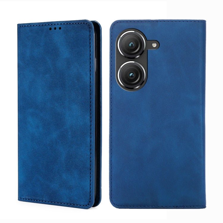 Skin Feel Magnetic Horizontal Flip Leather Phone Case