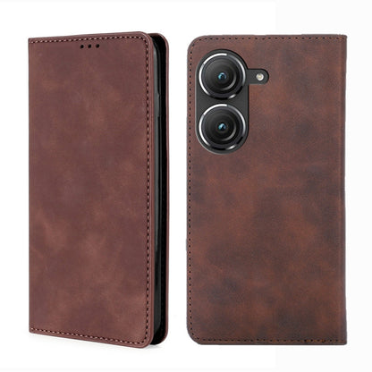 Skin Feel Magnetic Horizontal Flip Leather Phone Case