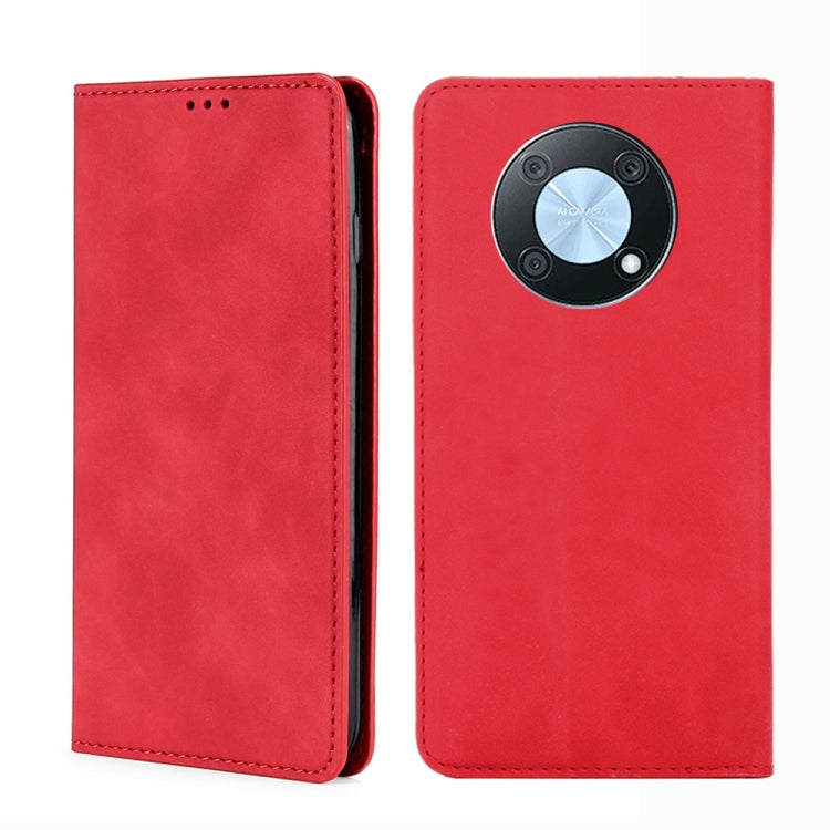 Skin Feel Magnetic Horizontal Flip Leather Phone Case