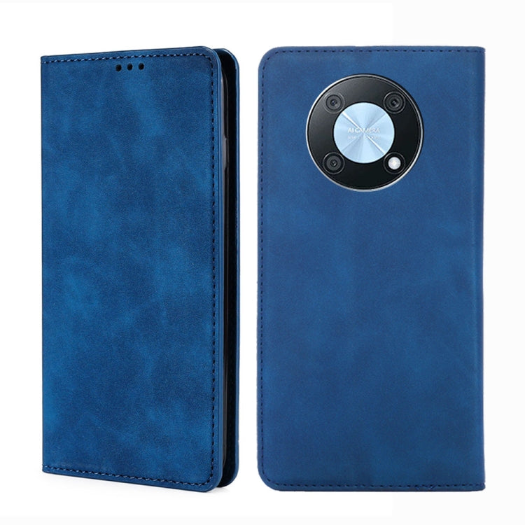 Skin Feel Magnetic Horizontal Flip Leather Phone Case