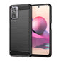 Brushed Texture Carbon Fiber Shockproof TPU Phone Case