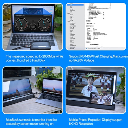 PD240W 40Gbps USB4 Fast Charging Data Cable, 0.5m, 1m, 1.5m