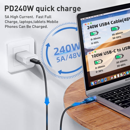 PD240W 40Gbps USB4 Fast Charging Data Cable, 0.5m, 1m, 1.5m
