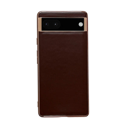 Genuine Leather Xiaoya Series Nano Electroplating Phone Case, For Google Pixel 6, For Google Pixel 7