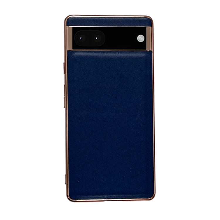 Genuine Leather Xiaoya Series Nano Electroplating Phone Case, For Google Pixel 6, For Google Pixel 7