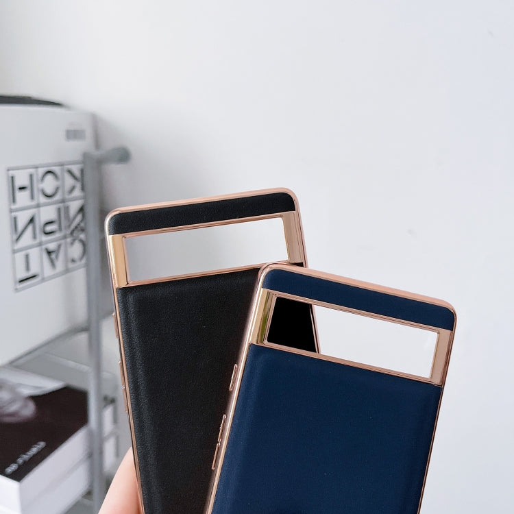 Genuine Leather Xiaoya Series Nano Electroplating Phone Case, For Google Pixel 6, For Google Pixel 7